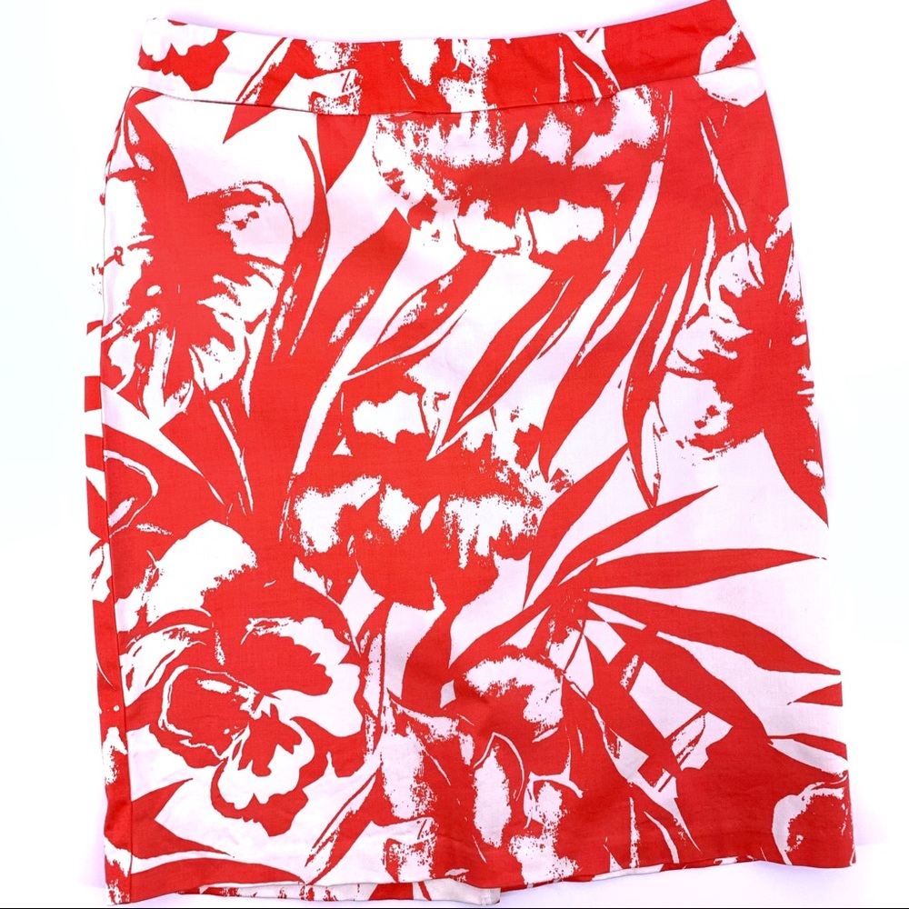 New York Co. Orange & off-white skirt